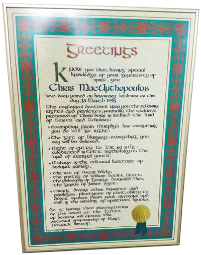 Chris_Anthopoulos_Honorary_Irishman